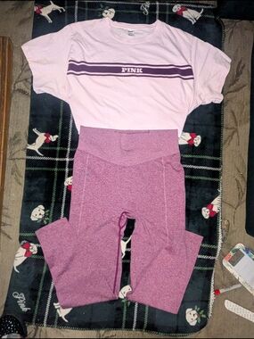 PINK Victoria's Secret Soft Light Pink Crewneck Tee